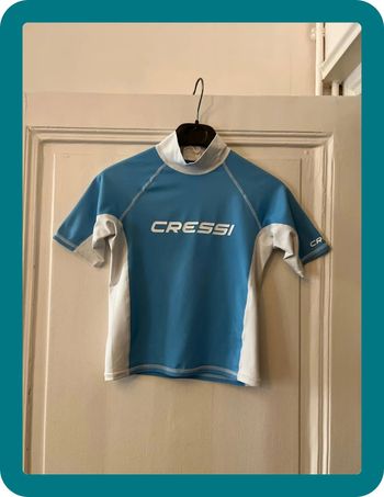 T-shirt natation anti-uv manches courtes 8 ans - Cressi