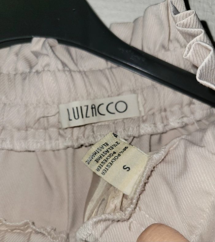 Pantalon beige crème fluide paperbag - photo numéro 9