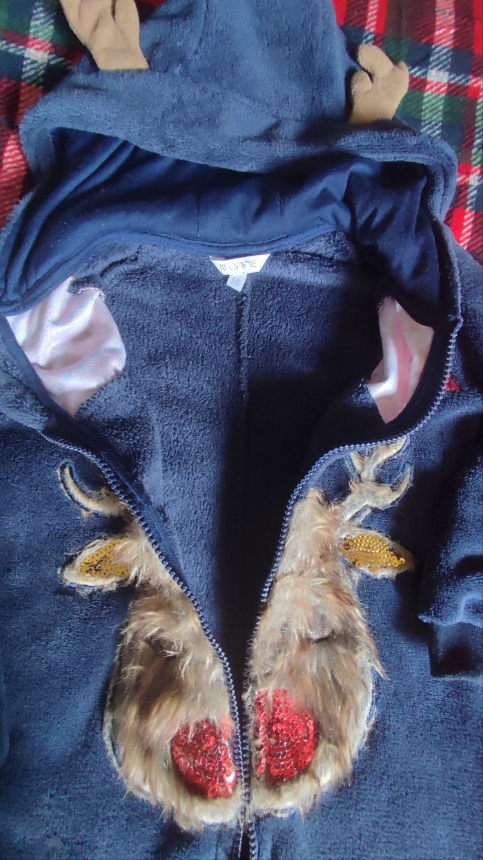 Combinaison surpyjama avec capuche Noël fille Kloane. - photo numéro 5