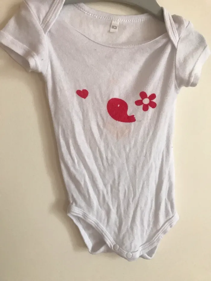 Body oiseau 6 mois manches courtes