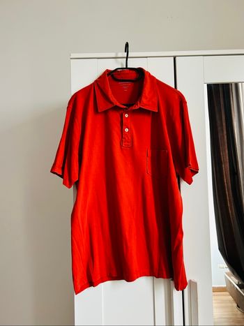 Polo rouge orangé uni Modern Fit Homme Monoprix Taille XXL