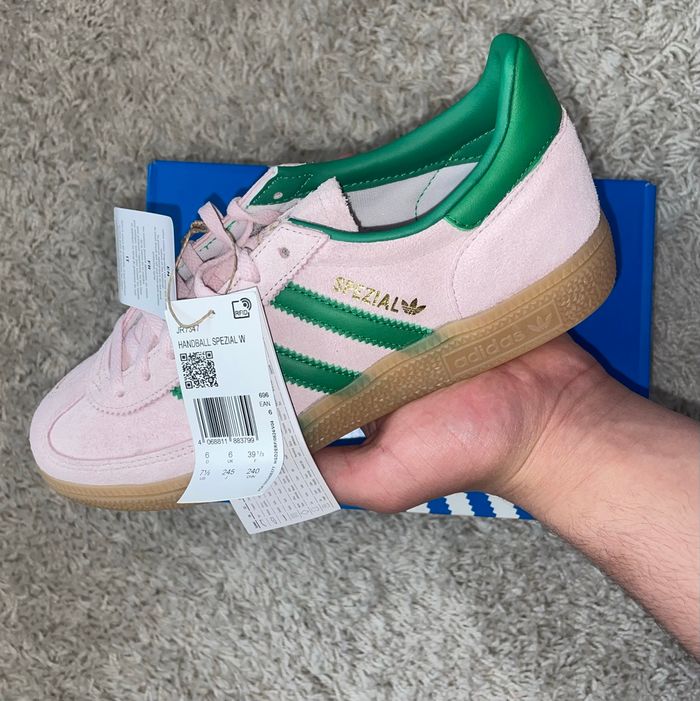 Adidas Handball Spezial W Clpink Green Goldmt - photo numéro 3