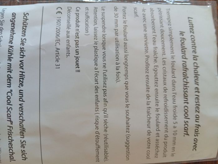 Lot de 2 foulards rafraîchissant - photo numéro 3