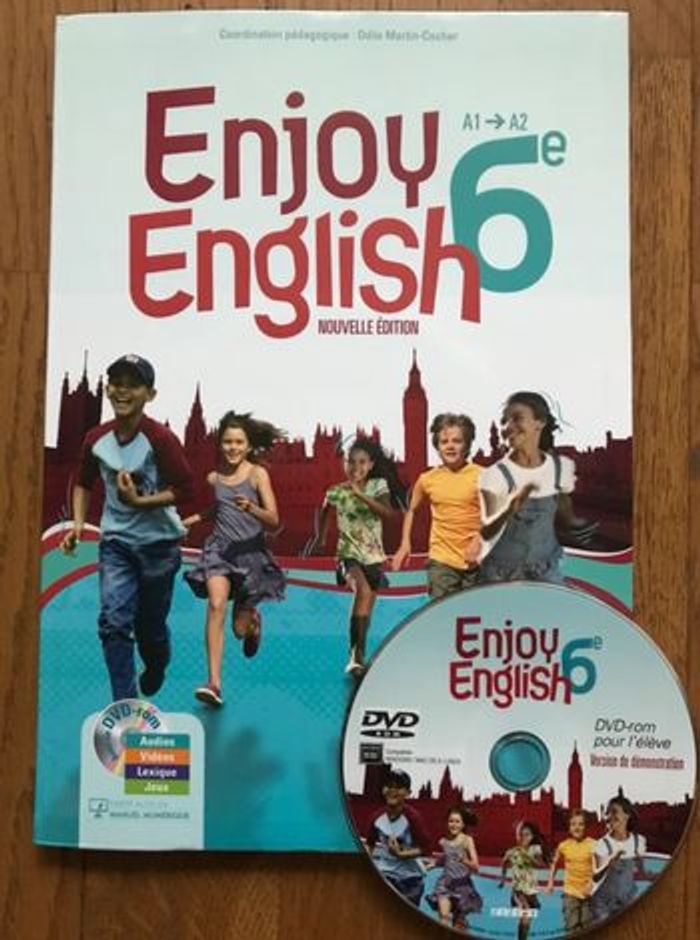 New Enjoy English - Anglais 6è - Manuel de l’élève avec DVD