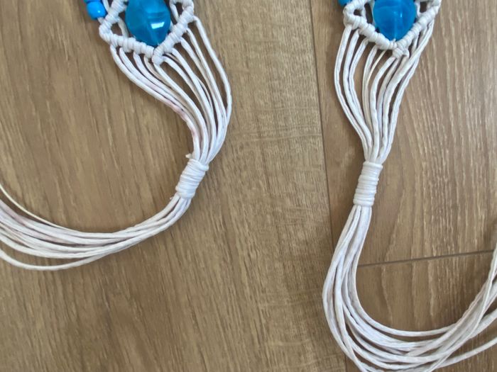 Ceinture macramé et perles - photo numéro 3