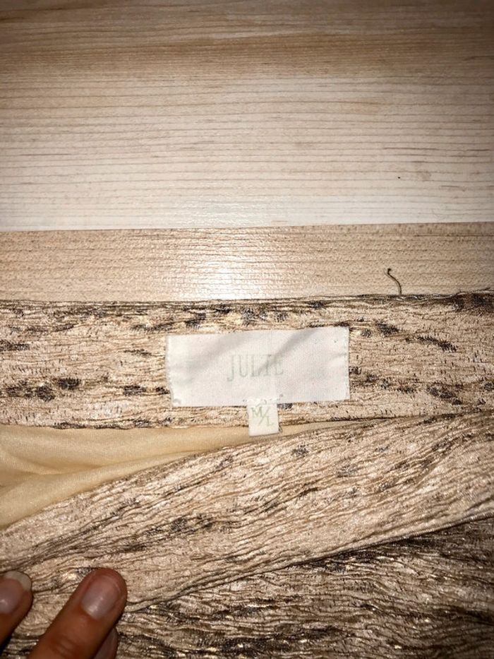 Jupe dorée taille m l - photo numéro 2