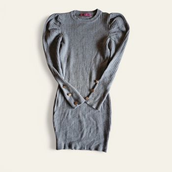 🩷 Pull gris pour fille taille 8 ans