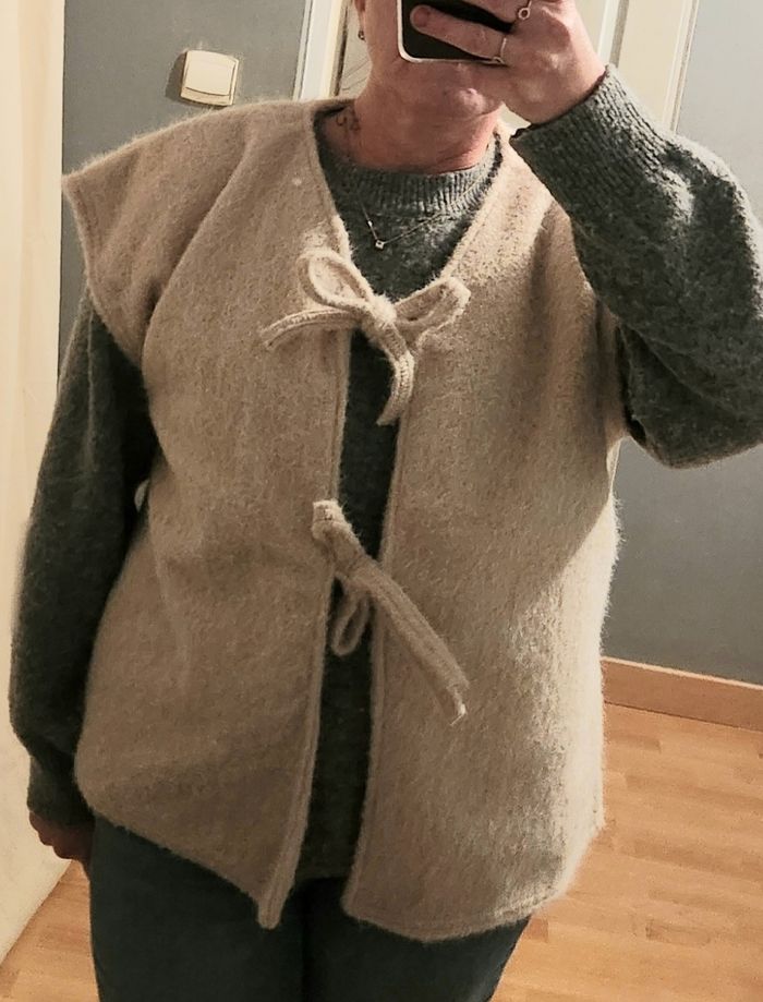 Gilet sans manches laine bouillie neuf taille 36.42 - photo numéro 3