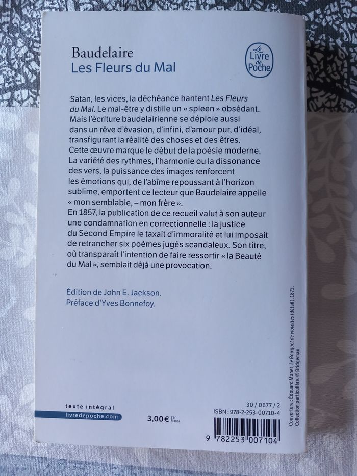 Baudelaire Les Fleurs du Mal - photo numéro 2