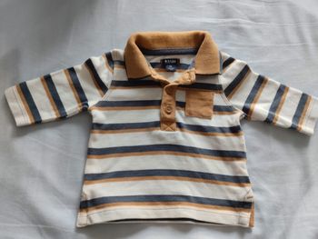 Polo manches longues taille 1 mois