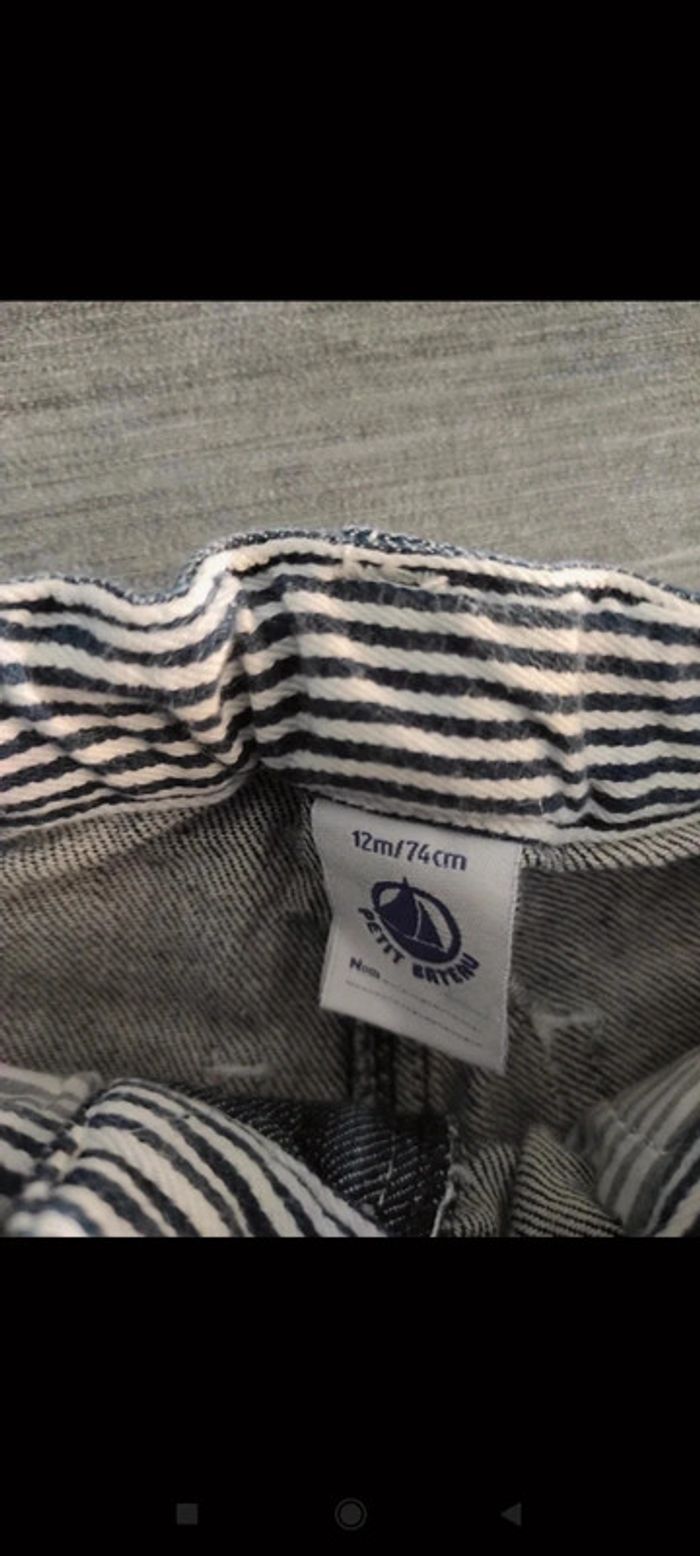 Jean Petit Bateau 12 mois 74 cm - photo numéro 3