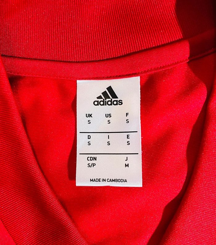 Haut training top sweat entraînement adidas rouge - Olympique Lyonnais/Lyon/OL - Taille S - photo numéro 5