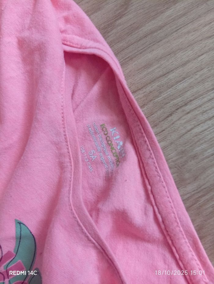 Lot 9 T shirts fille +1 short jeans 4-5A - photo numéro 7