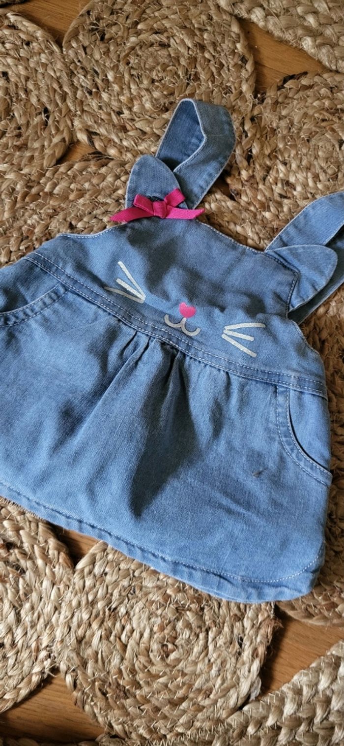 Ensemble robe salopette + tee-shirt à manche longue - photo numéro 3