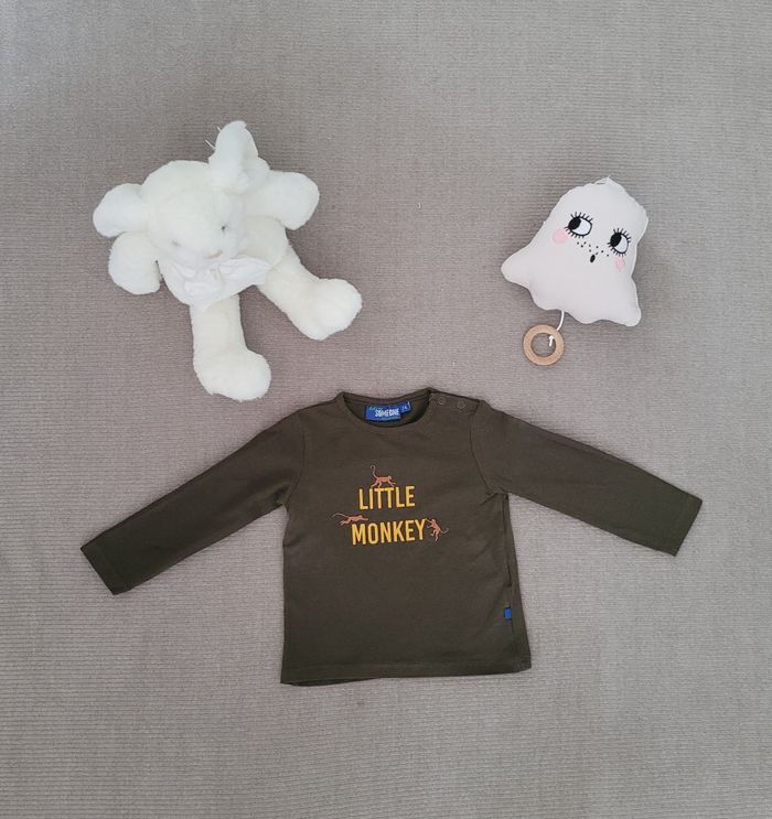 T-shirt manches longues bébé garçon " Baby by someone"- 9 mois