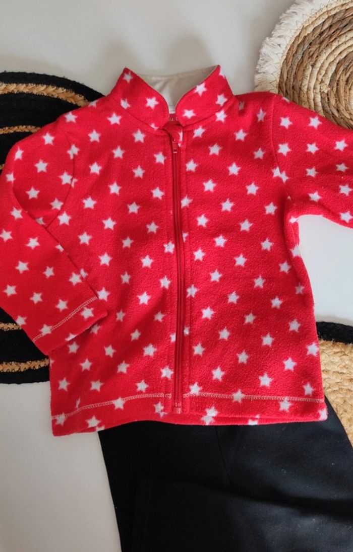 Veste gilet polaire étoilé 🌟 bébé fille mi saison printemps automne et hiver