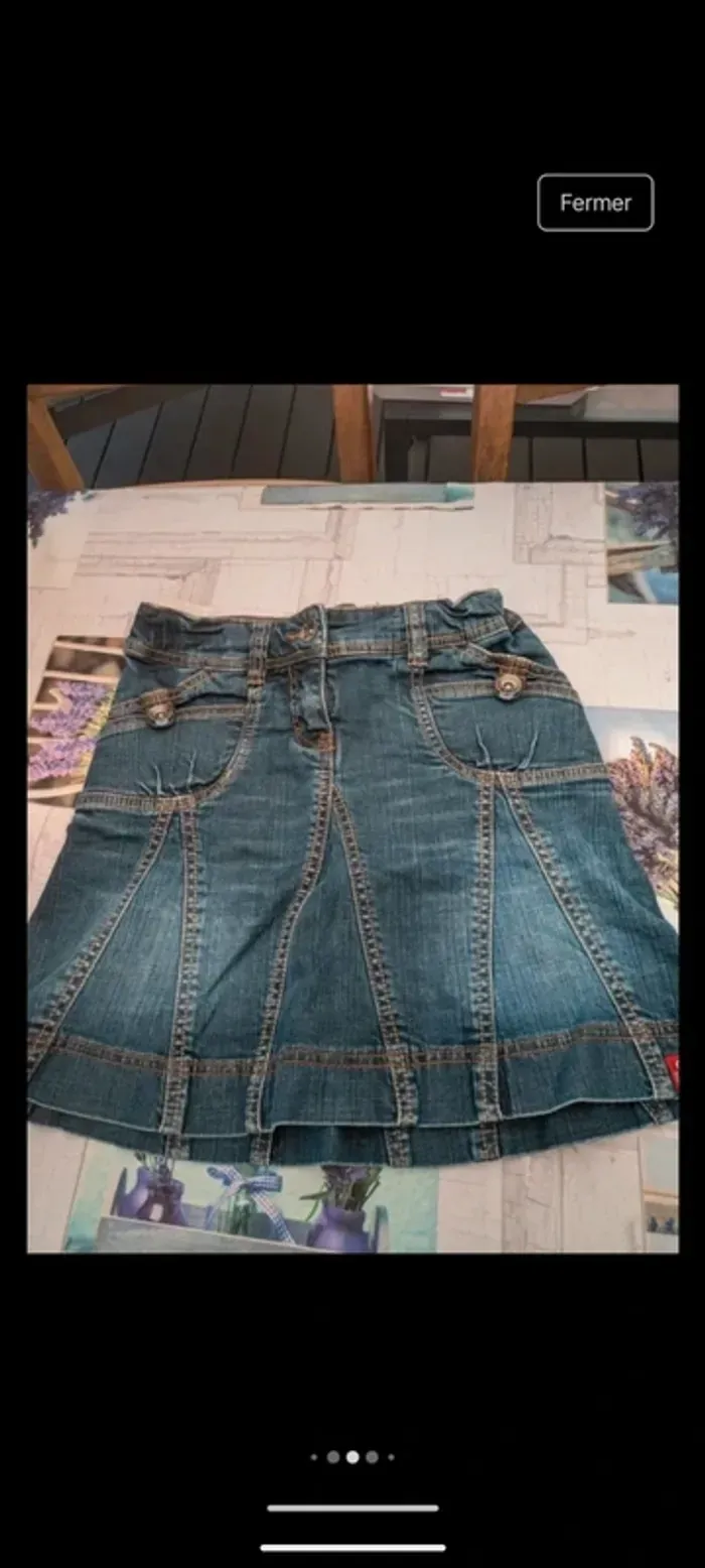 Jupe jeans 11 ans - photo numéro 2
