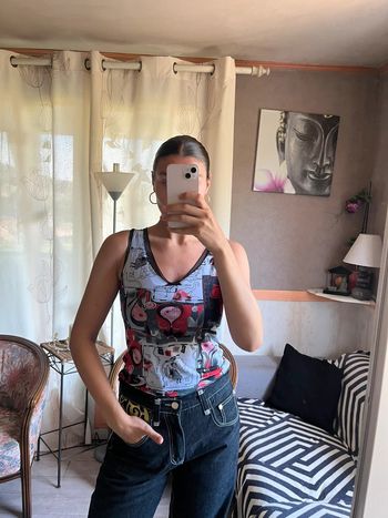 Débardeur coquette bohème champêtre y2k Lolita vintage
