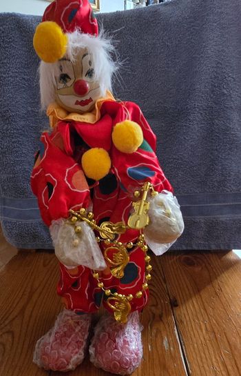 Vends clown automate musical en porcelaine