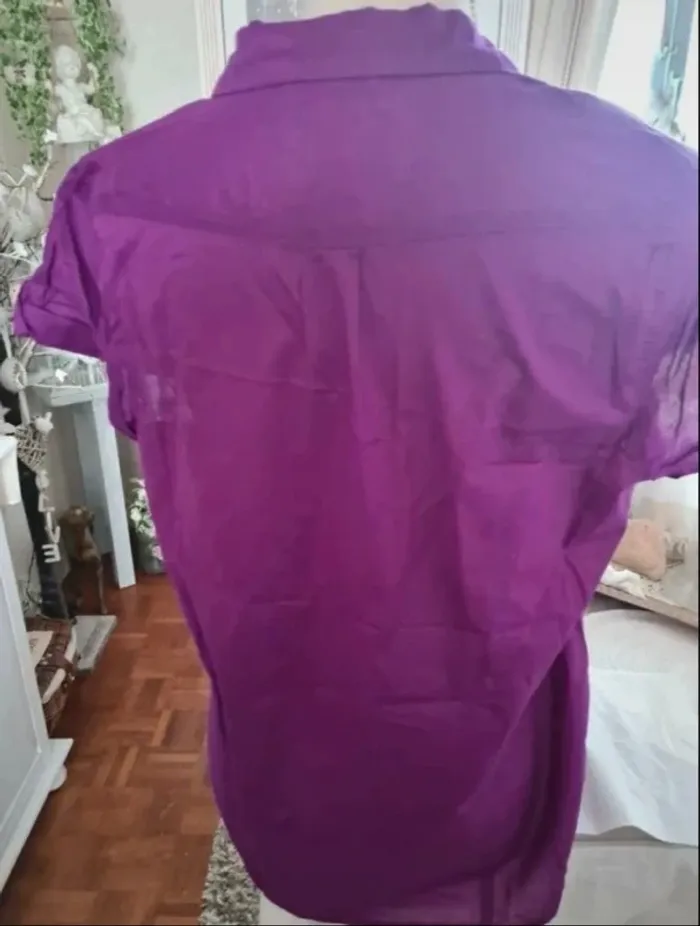 Chemise violette Camaïeu Taille 46 (42/44) Neuve - photo numéro 3