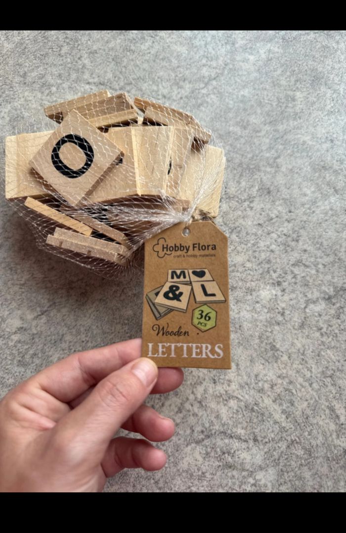 Lettre en bois neuf 36 pièce - photo numéro 2