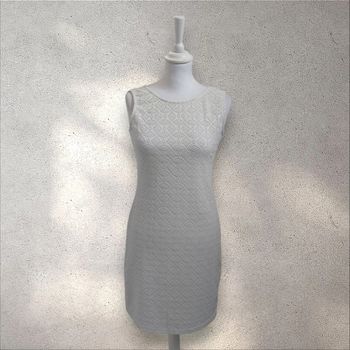 Robe d'été sans manche en dentelle blanche été femme S