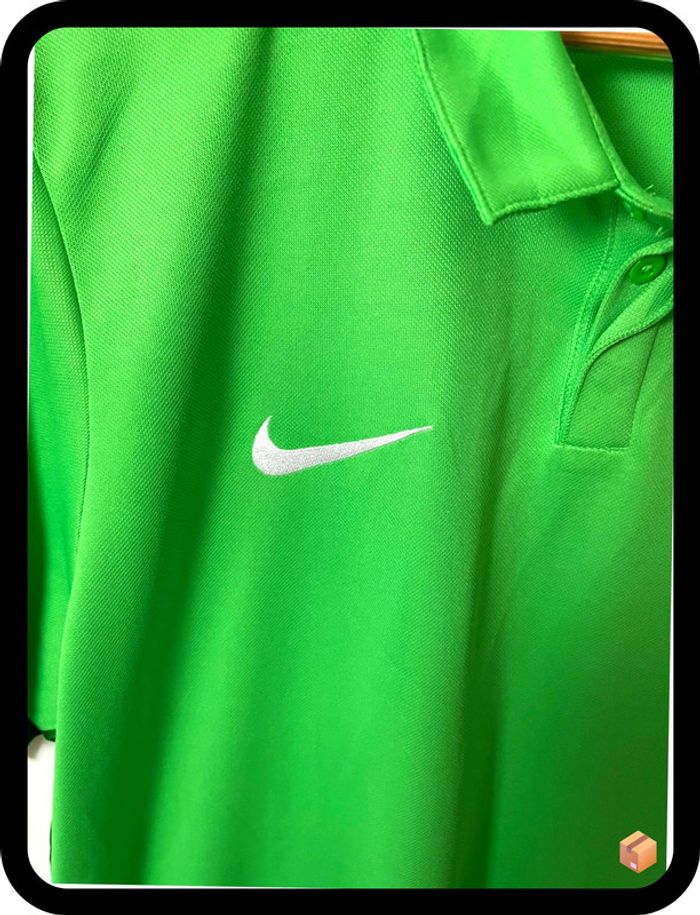 Polo Nike rétro – Vert – Taille XL – Homme - photo numéro 2