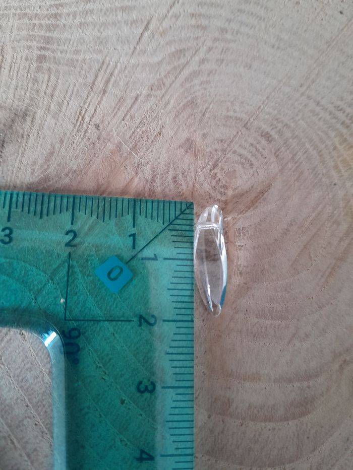 Lot de 50 perles en verre feuille transparente - photo numéro 4