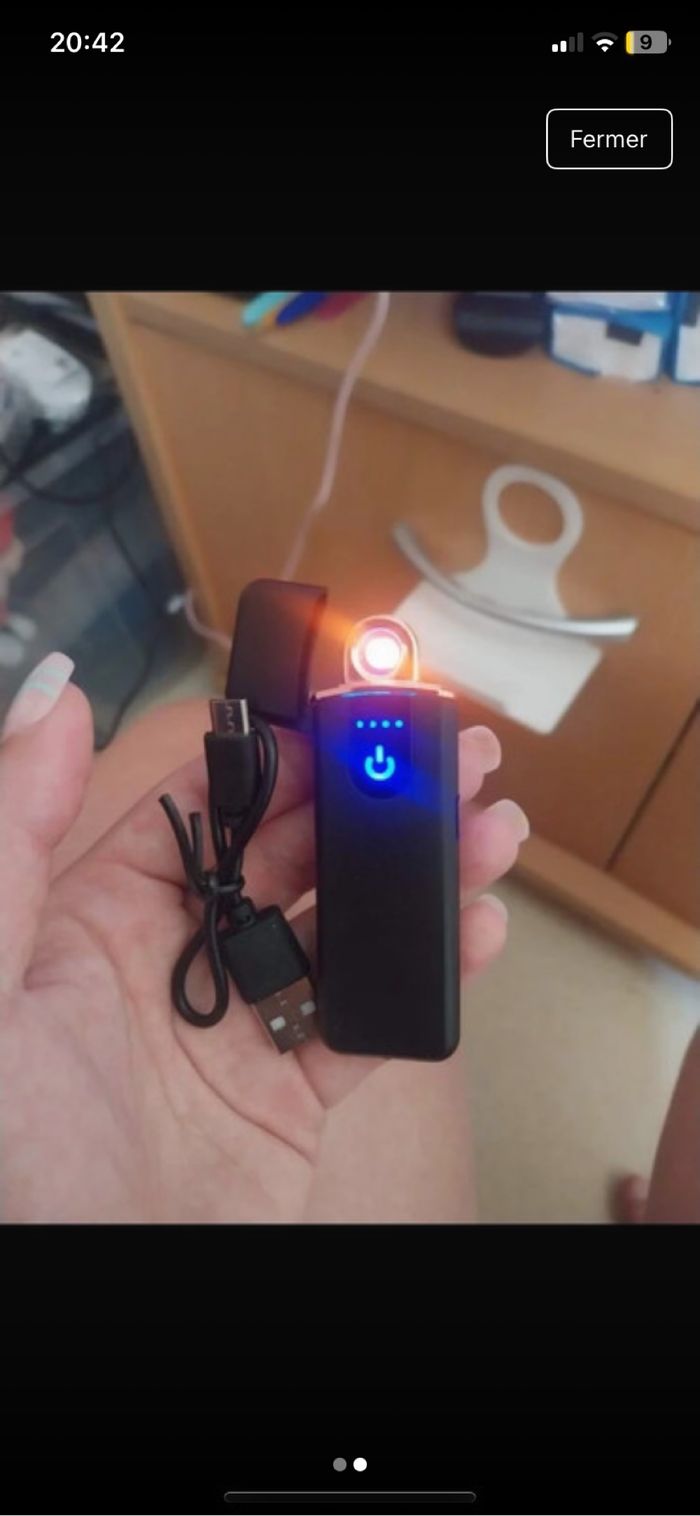 Briquet neuf rechargeable