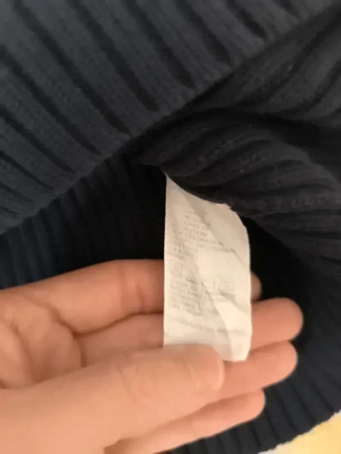 Pull 1/4 zippé Tommy Hilfiger femme marine L excellent état - photo numéro 10