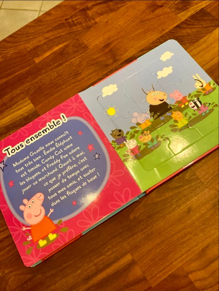 Livre puzzle Peppa Pig parfait etat - photo numéro 3