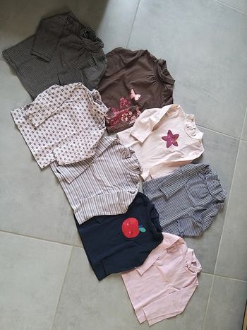 Lot de 8 sous pulls en 18 mois