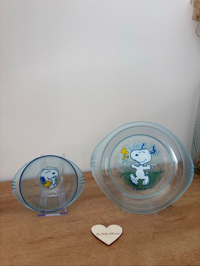 Assiette et bol vintage Snoopy