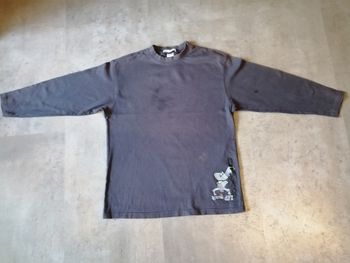 T-shirt manches longues gris Taille 150 La Redoute