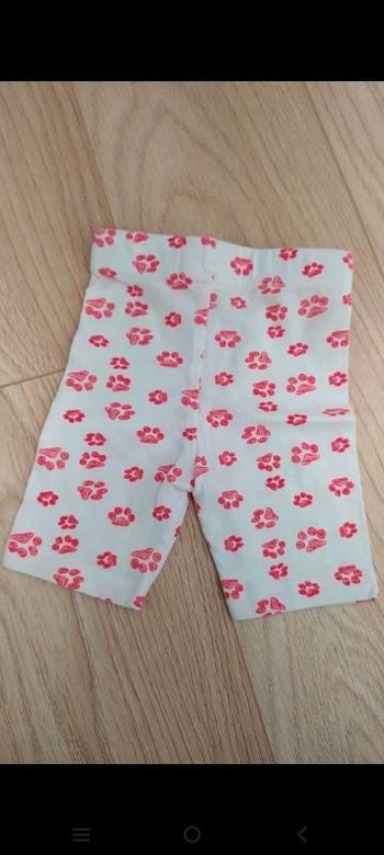 Legging pattes animal rouge 1/3 mois