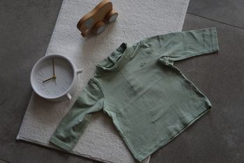 Tee shirt manches longues col haut 6 mois