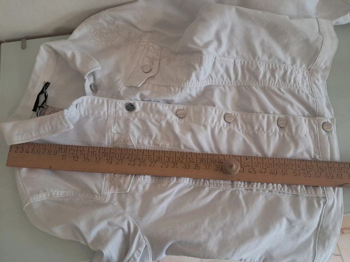 Leconte veste blanche été en jean T.46 neuve - photo numéro 16