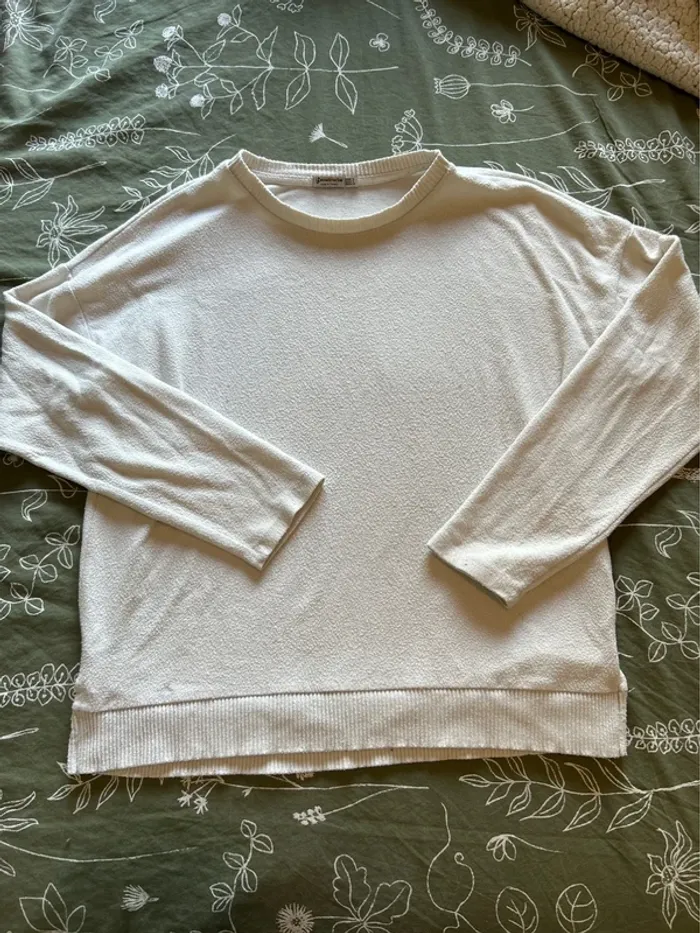 Pull stradivarius blanc - photo numéro 2