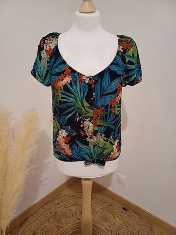 Blouse colorée à motifs Cache Cache taille S 36