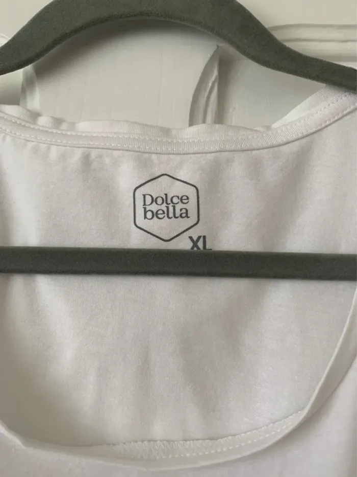 T-shirt imprimé vichy et paillettes blanc/rose femme - Taille XL Sans marque - photo numéro 3