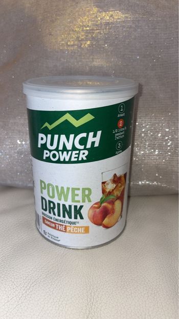 Punch Power - Boisson Énergétique Power Drink - 500g - Thé Pêche - Neuf