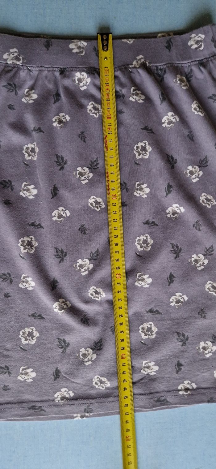 Jupe femme grise à fleurs 38/40 - photo numéro 6