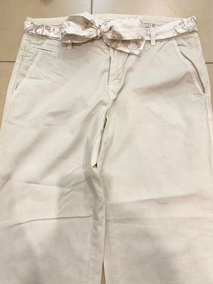 Pantalon Avec Ceinture À Nouer Taille 36 - photo numéro 4