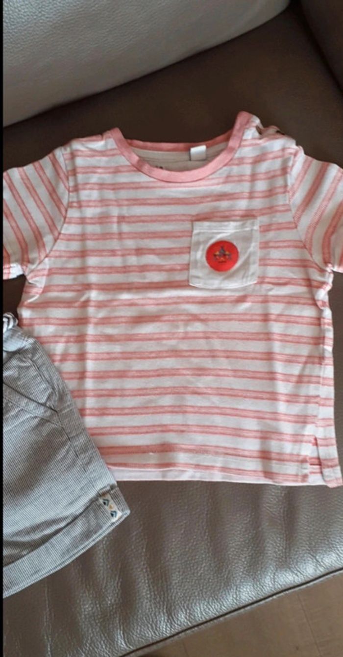 Ensemble short +tee shirt +ceinture Creeks 2 ans - photo numéro 7