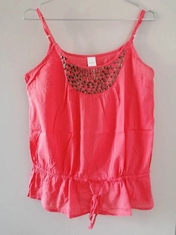 Top à bretelles lien à la taille Camaïeu T. 40
