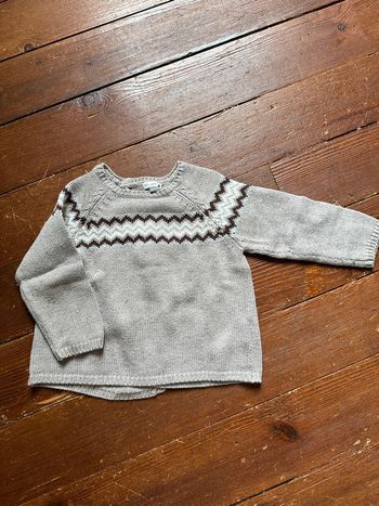 Pull DPAM gris 12 mois