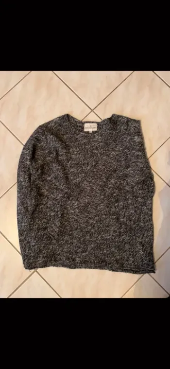 Rockamora Pullover Weiches Material Gr. L Blau Grau Weiß meliert