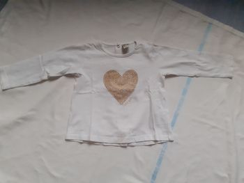 Sweet blanc motif cœur doré