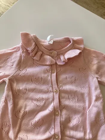 Gilet à cœur 9 mois