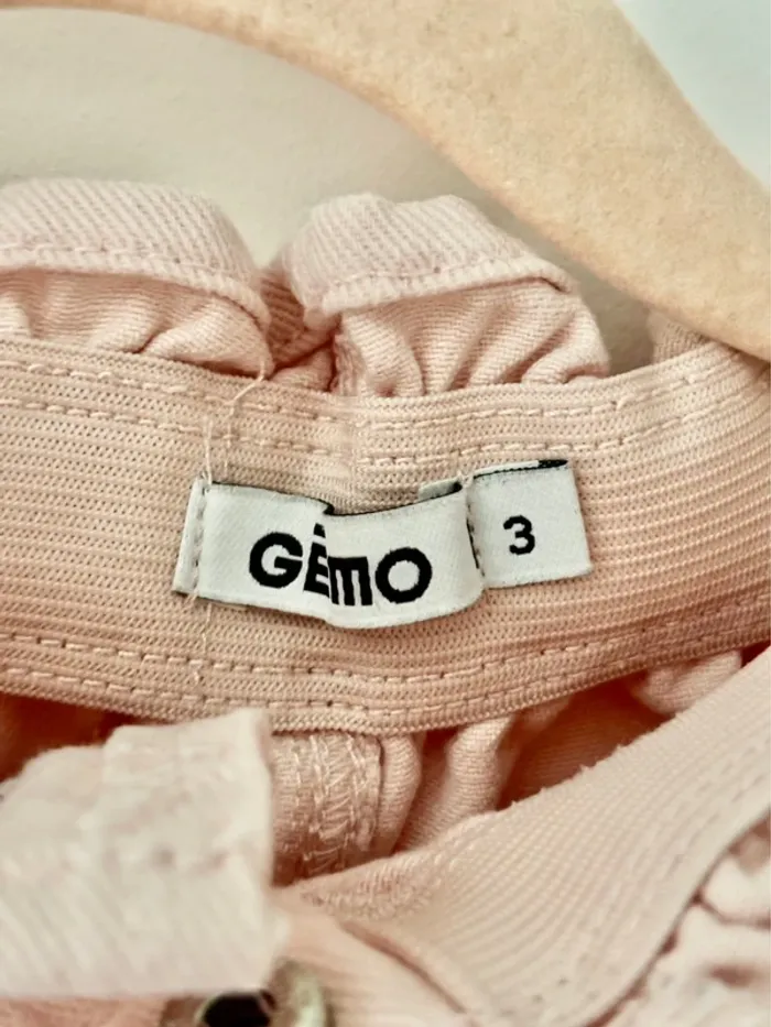 Jupe stretch jean 3 ans neuve rose pale Gemo - photo numéro 4